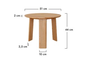 miniaturka Skandynawski stolik nocny 51 cm drewniany Asento