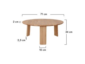 miniaturka Stolik 71 cm klasyczny Asento