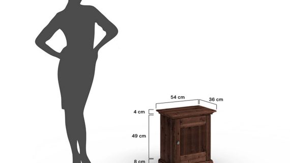 miniaturka Klasyczny mebel 1-drzwiowy drewniany Kalari