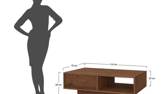 miniaturka Klasyczny stolik 1 szuflady Essentia