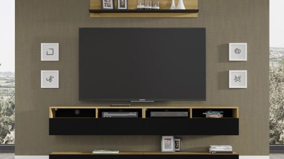 Meblościanka minimalistyczna do salonu ELSA B