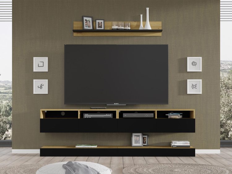 Meblościanka minimalistyczna do salonu ELSA B