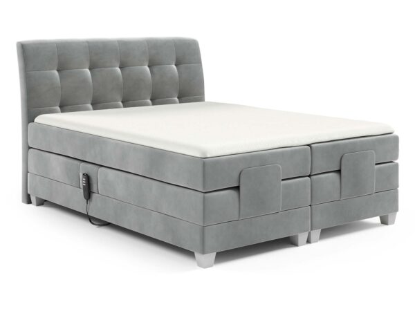 Łóżko elektryczne regulowane pikowane Santa