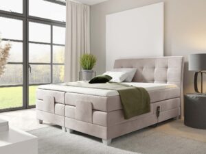 miniaturka Łóżko elektryczne regulowane pikowane Santa