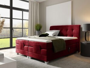 miniaturka Łóżko elektryczne regulowane pikowane Santa