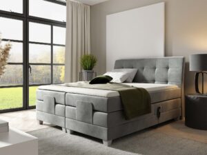 miniaturka Łóżko elektryczne regulowane pikowane Santa