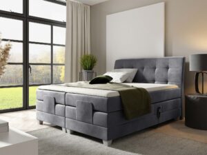 miniaturka Łóżko elektryczne regulowane pikowane Santa