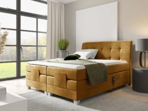 miniaturka Łóżko elektryczne regulowane pikowane Santa