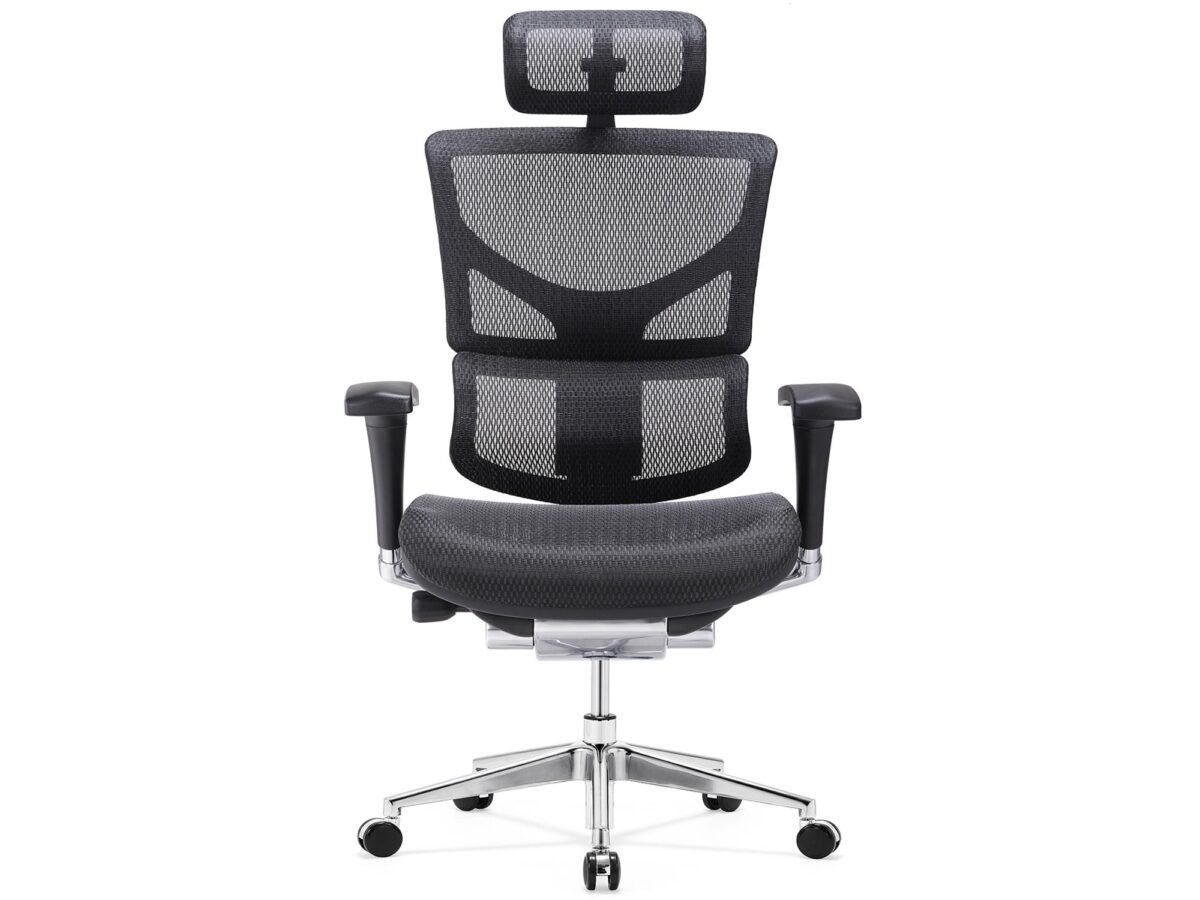 Fotel ergonomiczny biurowy ERGOFLY Sail Alum T-07 Grey