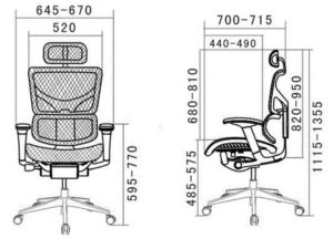 miniaturka Fotel ergonomiczny biurowy ERGOFLY Sail Alum T-07 Grey