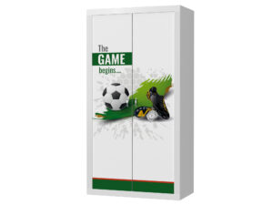 miniaturka Szafa dziecięca Leo z nadrukiem bajkowym i półkami