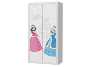 miniaturka Szafa dziecięca Leo z nadrukiem bajkowym i półkami