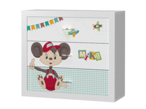 miniaturka Komoda Leo dziecięca z motywem bajkowym