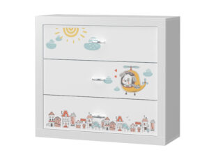 miniaturka Komoda Leo dziecięca z motywem bajkowym