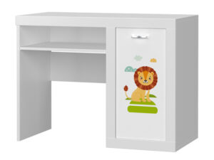 miniaturka Biurko dziecięce Leo z nadrukiem bajkowym i szufladą