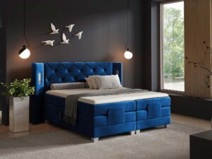 miniaturka Łóżko regulowane elektrycznie pikowane Skin