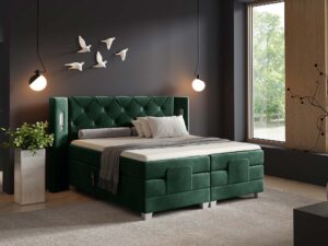 miniaturka Łóżko regulowane elektrycznie pikowane Skin