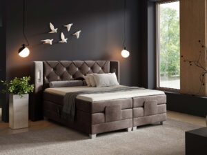 miniaturka Łóżko regulowane elektrycznie pikowane Skin