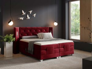 miniaturka Łóżko regulowane elektrycznie pikowane Skin