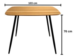 miniaturka Stół kompaktowy dębowy 103 cm Linaro 81
