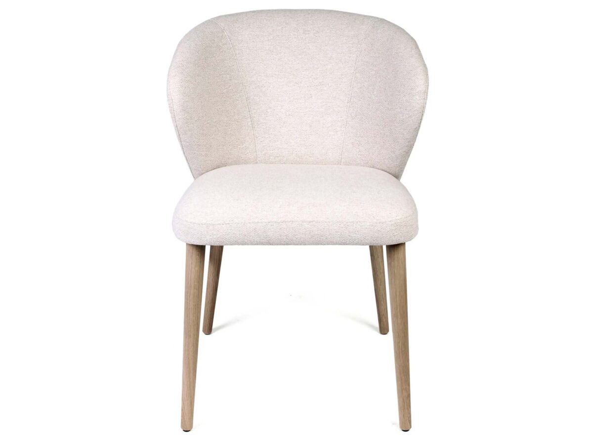 Krzesło dębowe skandynawskie tapicerowane Loma 3