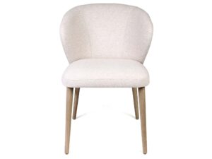 Krzesło dębowe skandynawskie tapicerowane Loma 3