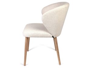 miniaturka Krzesło dębowe skandynawskie tapicerowane Loma 3