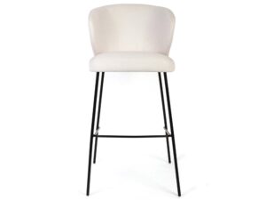 miniaturka Ergonomiczne krzesło tapicerowane metalowe nogi Loma 4