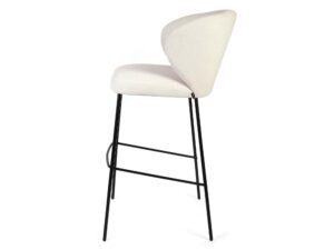 miniaturka Ergonomiczne krzesło tapicerowane metalowe nogi Loma 4