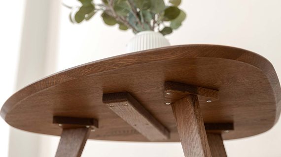 miniaturka Tabacco stolik nocny klasyczny drewniany Basic