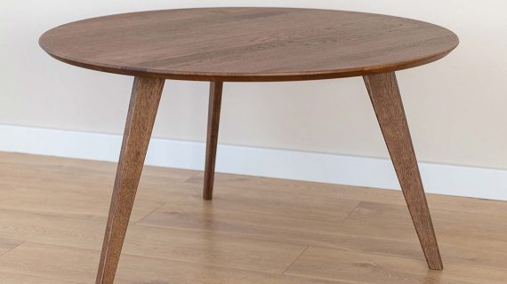 miniaturka Klasyczny drewniany stolik 90 cm Basic