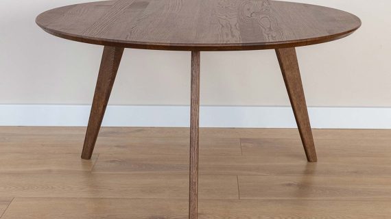 miniaturka Klasyczny drewniany stolik 90 cm Basic