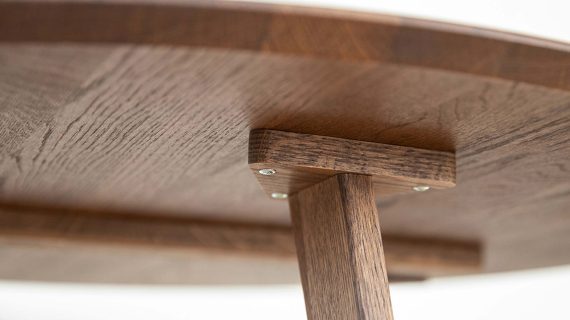 miniaturka Klasyczny drewniany stolik 90 cm Basic