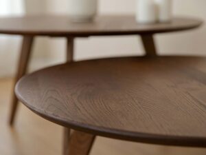 miniaturka Drewniany stolik klasyczny 70 cm Basic