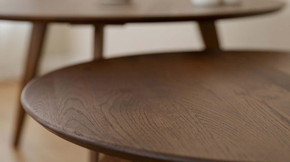 miniaturka Drewniany stolik klasyczny 70 cm Basic