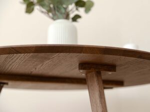 miniaturka Drewniany stolik klasyczny 70 cm Basic