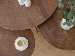 miniaturka Klasyczny stolik tabacco drewniany Basic