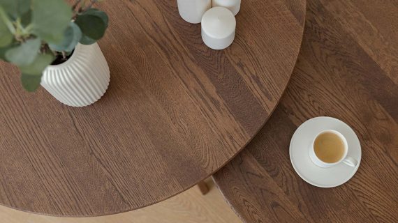 miniaturka Klasyczny drewniany stolik 90 cm Basic