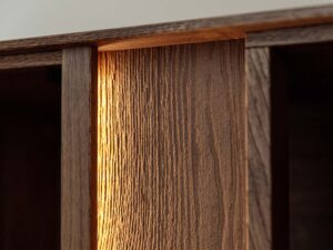 miniaturka Klasyczna szafka RTV 4-drzwiowa drewniana Essentia