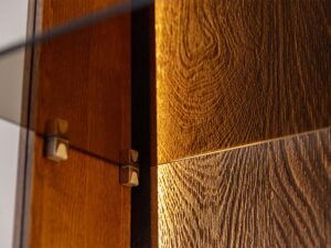 miniaturka Witryna 2-drzwiowa elegancka drewniana Essentia