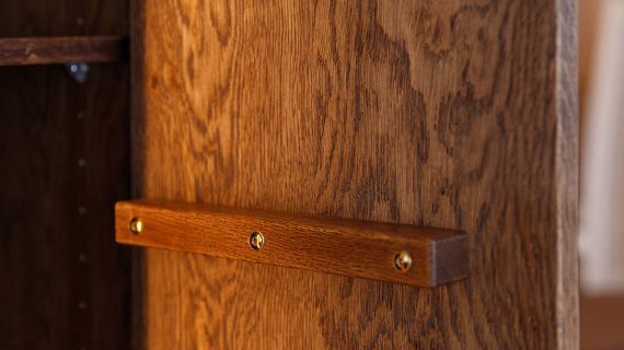 miniaturka Witryna 2-drzwiowa elegancka drewniana Essentia