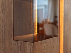 miniaturka Witryna 2-drzwiowa elegancka drewniana Essentia