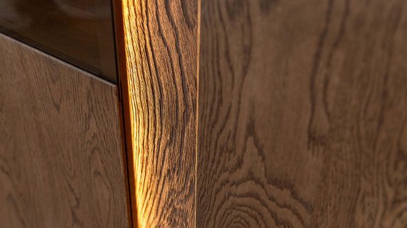 miniaturka Witryna 2-drzwiowa elegancka drewniana Essentia