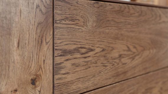 miniaturka Klasyczna drewniana szafka RTV 4-drzwiowa Essentia