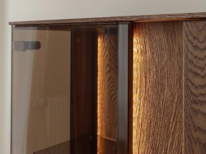 miniaturka Klasyczna drewniana szafka RTV 4-drzwiowa Essentia