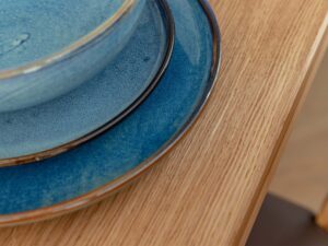 miniaturka Skandynawski drewniany stół 90 cm Gaia