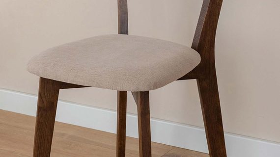 miniaturka Dębowe krzesło z tapicerowanym siedziskiem MAX Tabacco