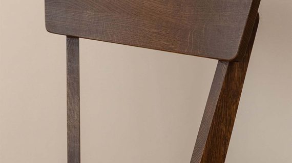 miniaturka Dębowe krzesło z tapicerowanym siedziskiem MAX Tabacco