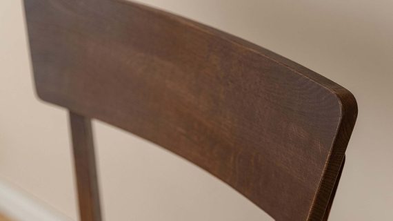 miniaturka Dębowe krzesło z tapicerowanym siedziskiem MAX Tabacco