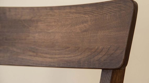 miniaturka Minimalistyczne Dębowe Krzesło MAX Tabacco